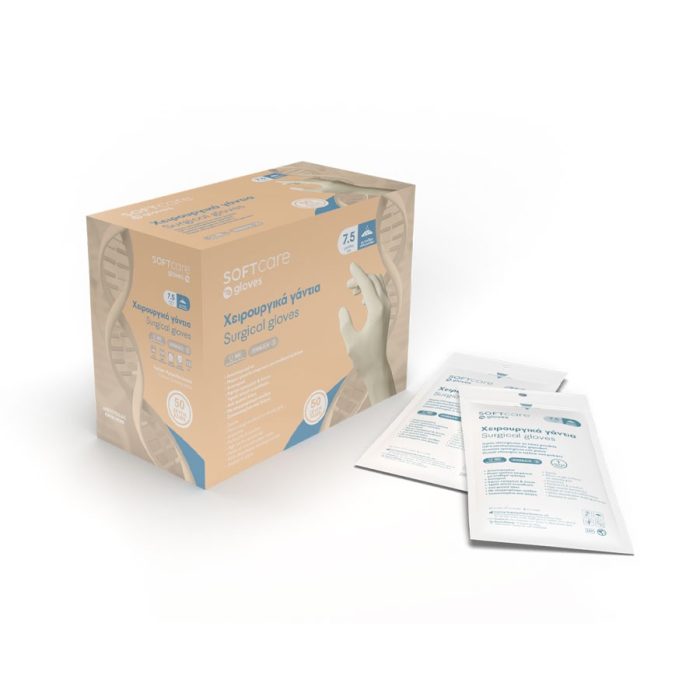 SoftCare Χειρουργικά γάντια με πούδρα 8,8 grams (ζεύγος) 110.101 - Image 3