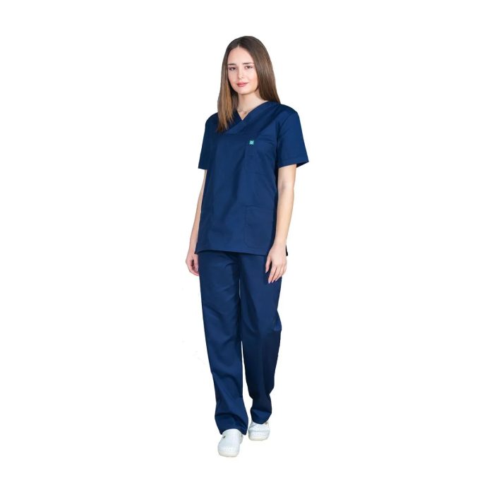 Alezi Ιατρική Στολη Unisex Classic Σκούρο Μπλε - Image 2