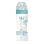 Chicco Μπιμπερό Γυάλινο Well Being ΣΙΕΛ με Θηλή Σιλικόνης 240ml 0Μ+ A50-28721-20
