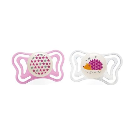 Chicco Πιπίλα PHYSIO LIGHT για τη νύκτα Ροζ 16-36Μ (2τμχ) C20-71035-41
