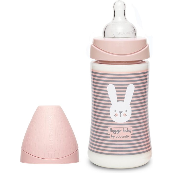 Suavinex Πλαστικό Μπιμπερό Θηλή Σιλικόνης Hygge 270ml για 0+ μηνών Pink 3162102 - Image 2