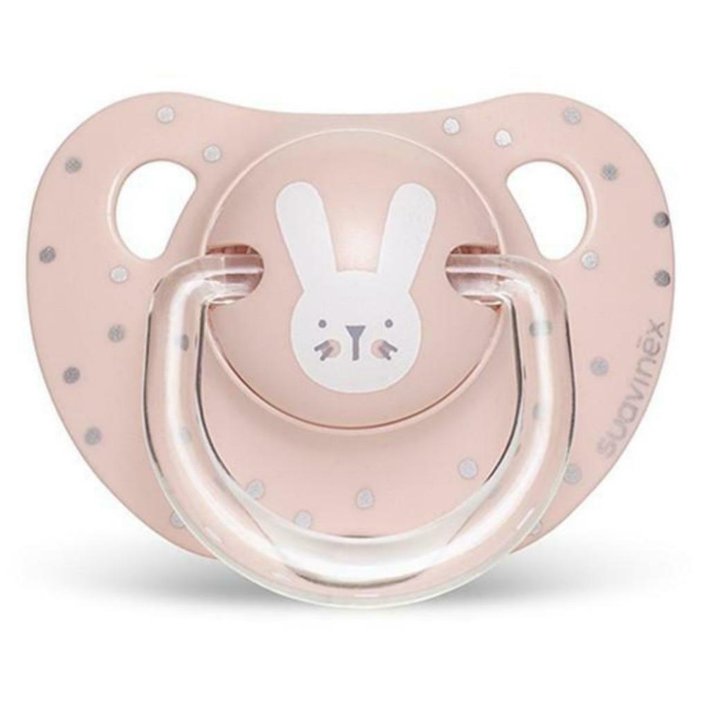 Suavinex Πιπίλα Σιλικόνης για 0-6 μηνών Premium Physio Rabbit Pink 3162097 - Image 1