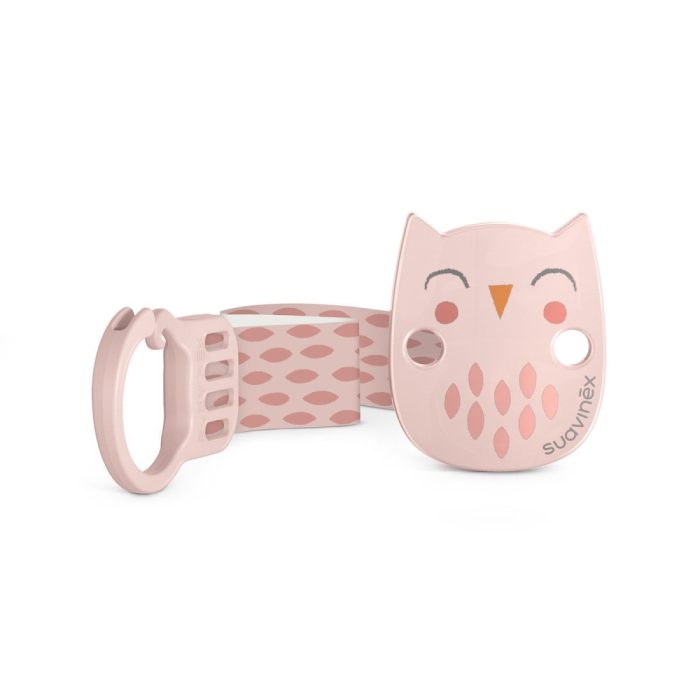Suavinex Κλιπ Πιπίλας Bonhomia Owl Pink 3307822 - Image 1