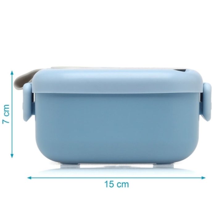 Kiokids Ταπεράκι Φαγητού Blue με Κουταλάκι 750ml 3536 - Image 3