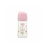 Suavinex Πλαστ. Μπιμπερό Physio Gold Pink Κολικών/Θηλή Σιλικόνης 270ml 3+3162102