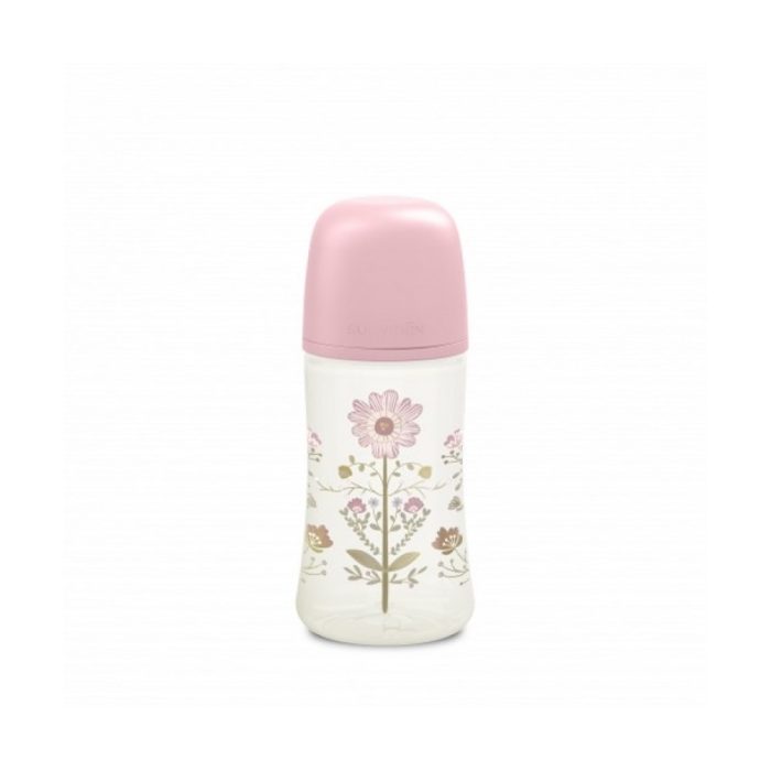 Suavinex Πλαστ. Μπιμπερό Physio Gold Pink Κολικών/Θηλή Σιλικόνης 270ml 3+3162102 - Image 1