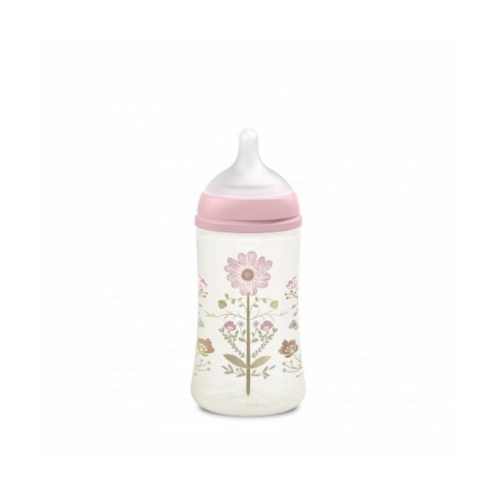 Suavinex Πλαστ. Μπιμπερό Physio Gold Pink Κολικών/Θηλή Σιλικόνης 270ml 3+3162102 - Image 2