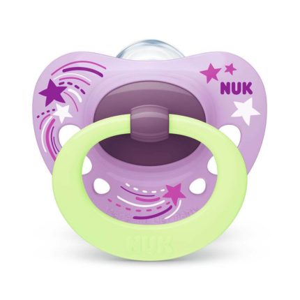 Nuk Πιπίλα Σιλικόνης Signature Nigh. 18-36m Κύκλοι Λιλλά 10739704