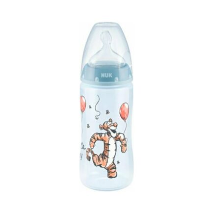 Nuk Μπιμπερό FC Σιλικόνης 300ml Με Δείκτη Ελέγχου Θερμοκρασίας Winnie Μπλε Τίγρης 10741035