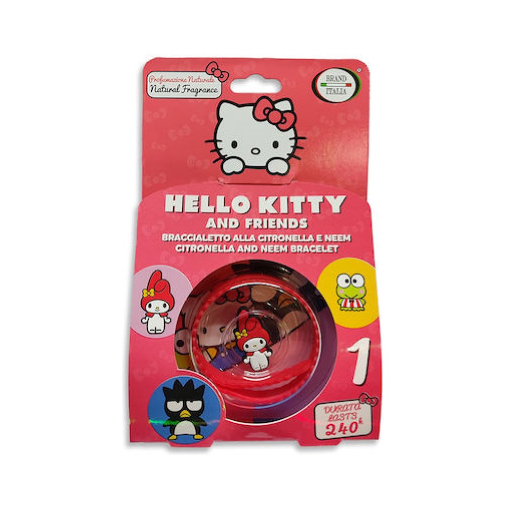 Brand Italia Hello Kitty Αντικουνουπικό Βραχιόλι Κόκκινο BR163-22 - Image 1