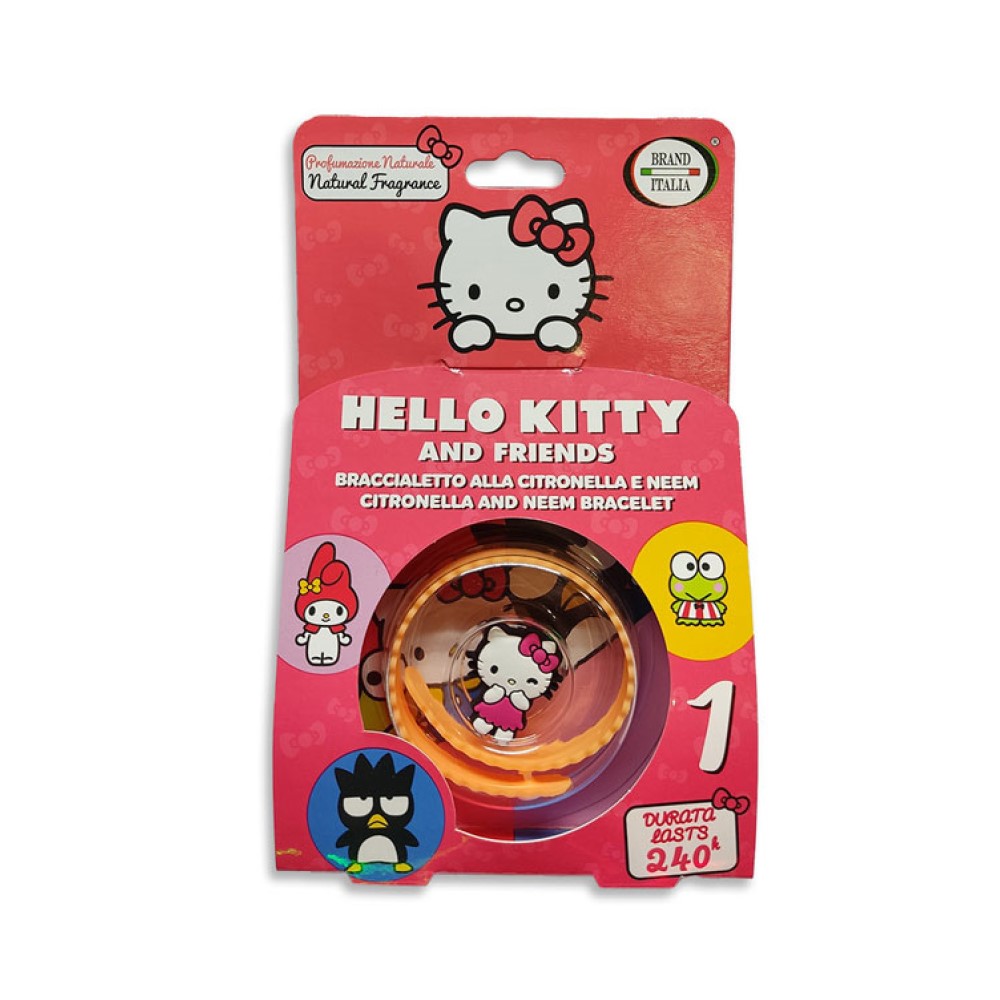 Brand Italia Hello Kitty Αντικουνουπικό Βραχιόλι Πορτοκαλί BR163-22 - Image 1