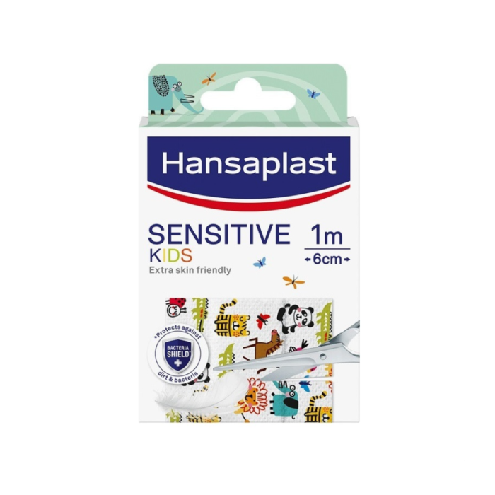 Hansaplast Sensitive Kids Επιθέματα με Φιγούρες 6cm x 1m 48782 - Image 1