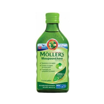 Möller’s Μουρουνέλαιο Ωμέγα-3 με Γεύση Μήλο 250ml