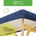 Habys Σεντόνι Πετσετέ για Πτυσσόμενα Κρεβάτια 60cm x 165cm Σκούρο Μπλε - Image 2